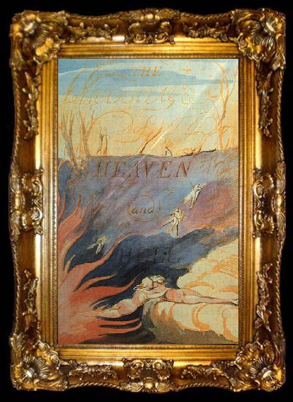 framed  William Blake The Marriage of Heaven and Hell, ta009-2